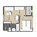 Unit layouts Arcadia Center Suites Pattaya