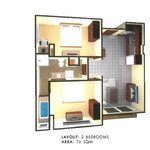 Unit layouts City Garden Pattaya