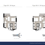 Unit layouts Wyndham Grand Residence Wongamat