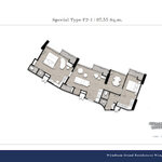 Unit layouts Wyndham Grand Residence Wongamat