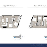 Unit layouts Wyndham Grand Residence Wongamat