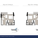 Unit layouts Wyndham Grand Residence Wongamat