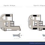 Unit layouts Wyndham Grand Residence Wongamat