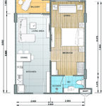Unit layouts Whale Marina Condo