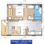Unit layouts Whale Marina Condo