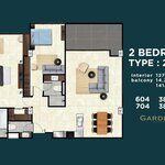 Unit layouts Gardenia Pattaya