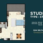 Unit layouts Gardenia Pattaya